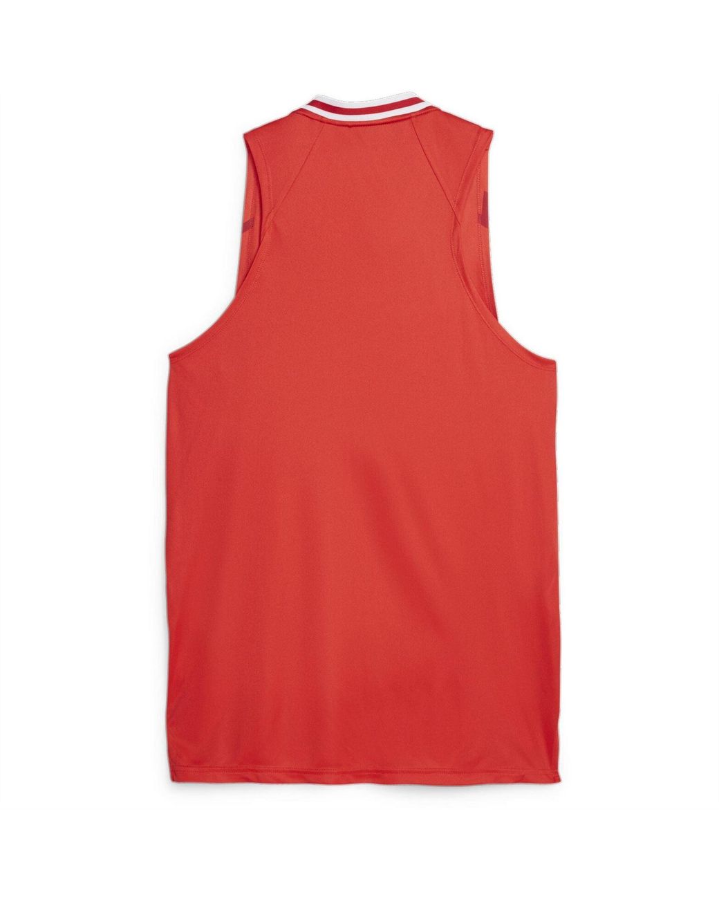 PUMA Red Hoops Team Game Performance Basketball Jersey for men