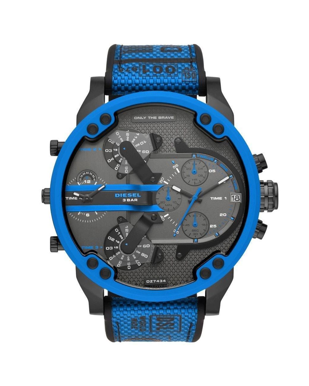 DIESEL Blue Dz7434 Mr. Daddy 2.0 Chronograph Watch for men