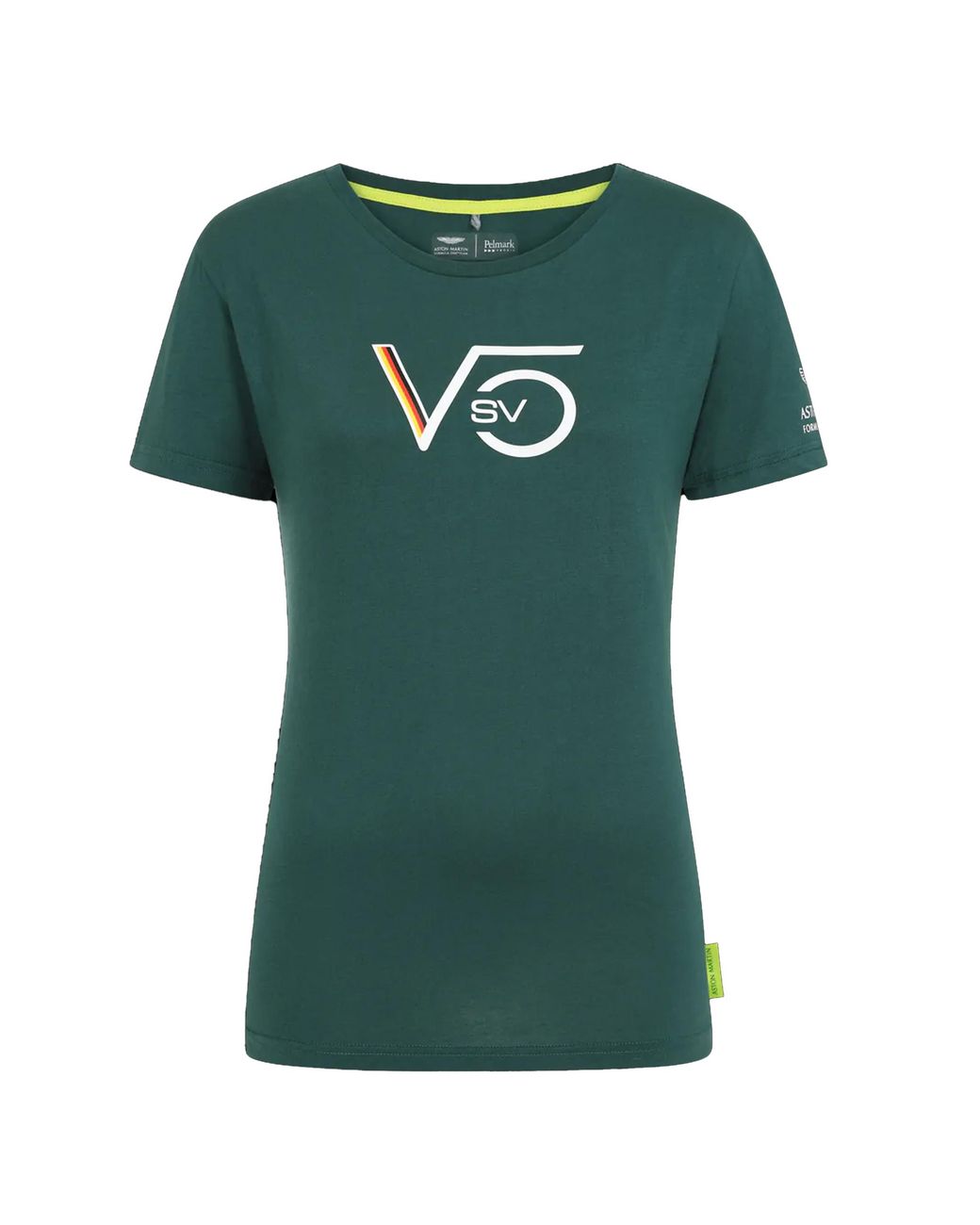 Aston Martin Green F1 Seabastian Vettel Driver T-Shirt Cotton