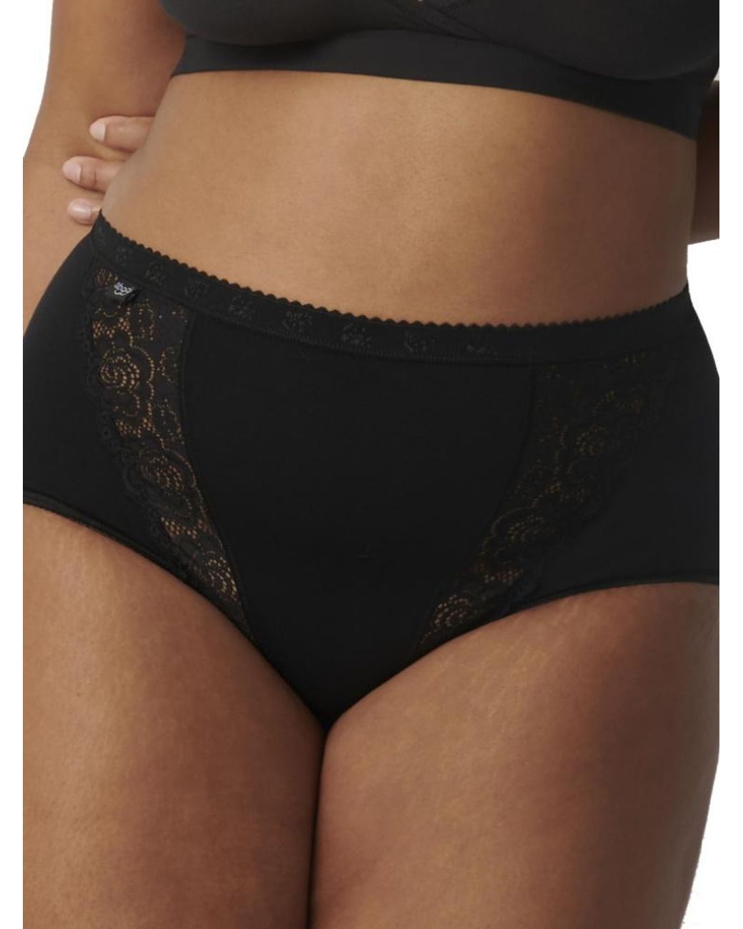 Sloggi Black Chic Maxi 4 Pack Briefs