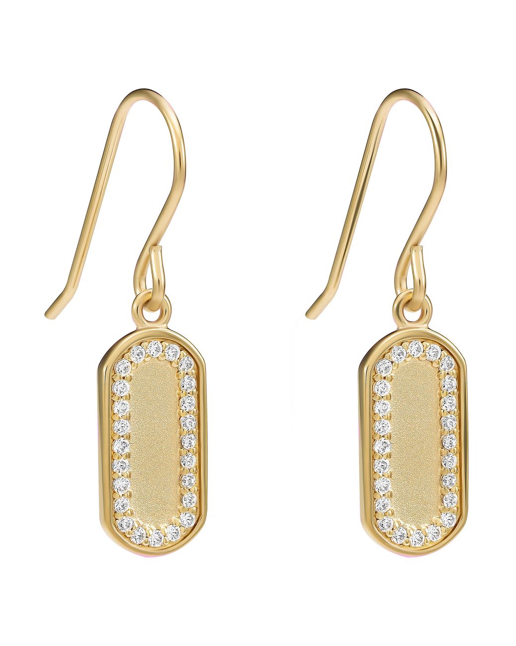 Orphelia Metallic 'Malaga' 925 Sterling Drop Earrings