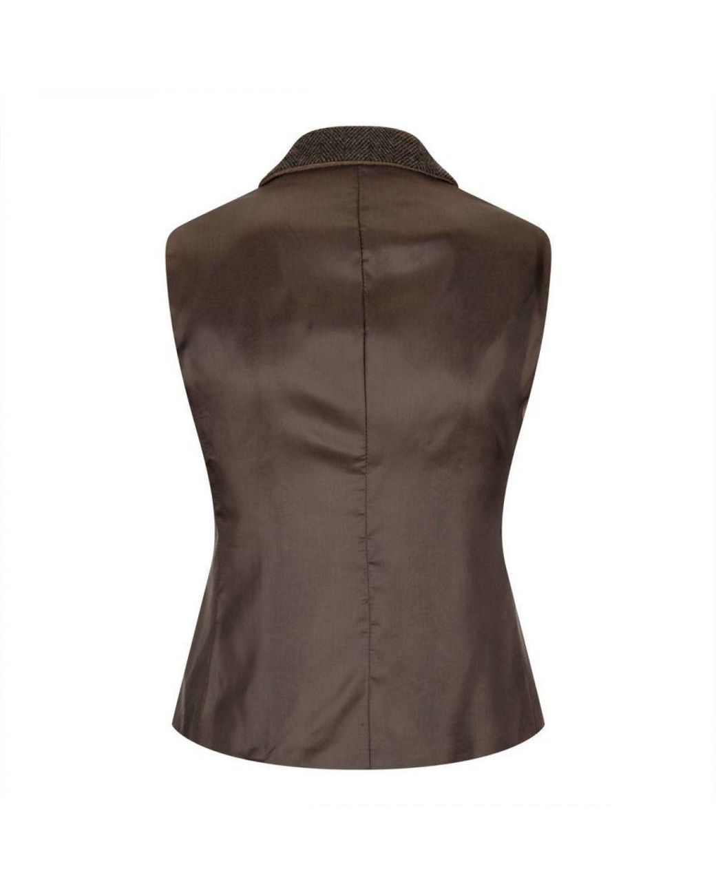 TruClothing Brown Tweed 1920S Herringbone Waistcoat