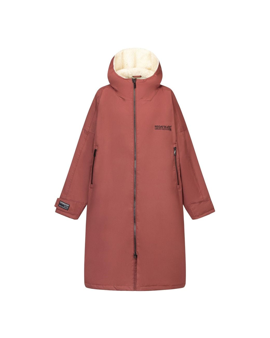 Regatta Red Adult Seaside Waterproof Changing Robe (Dark Cherry)