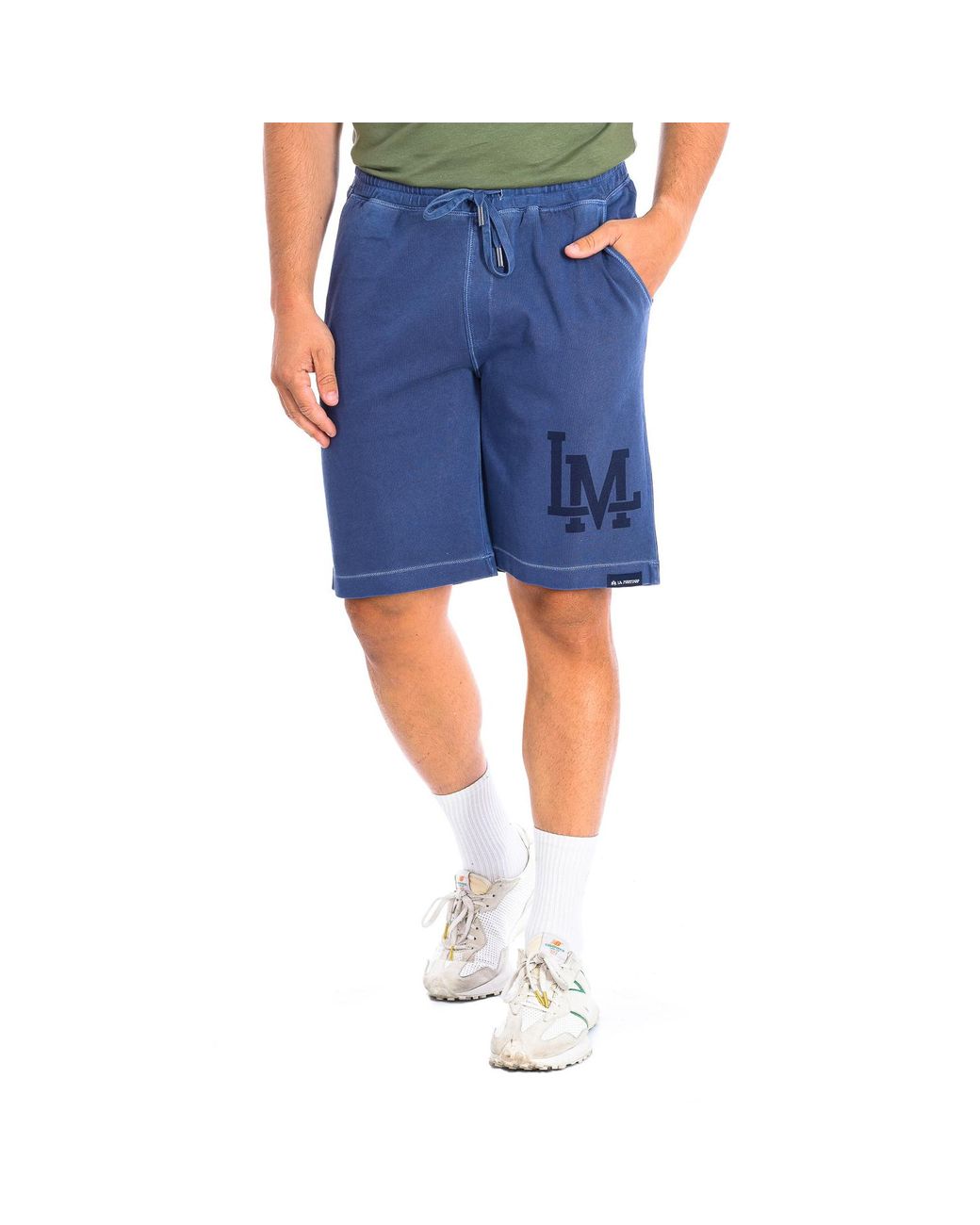 La Martina Blue Tmb305-Js329 Sports Shorts for men