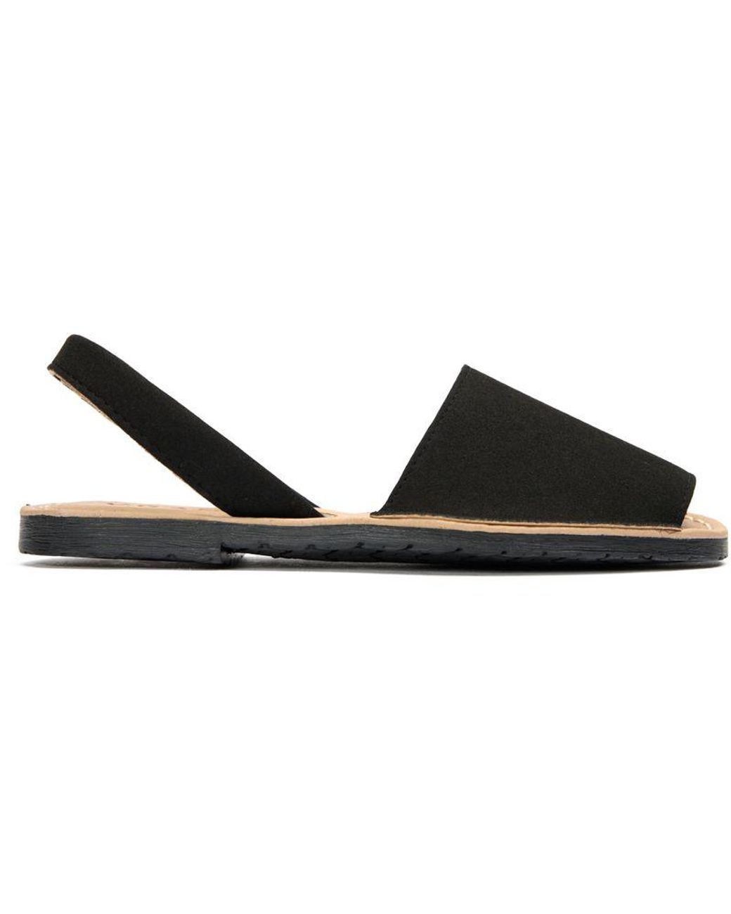 V.Gan Black Vegan Rambu Menorcan Sandals