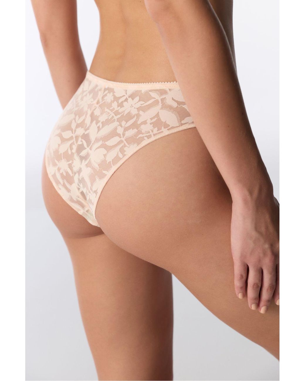 Penti Brown Floral Brazilian Briefs