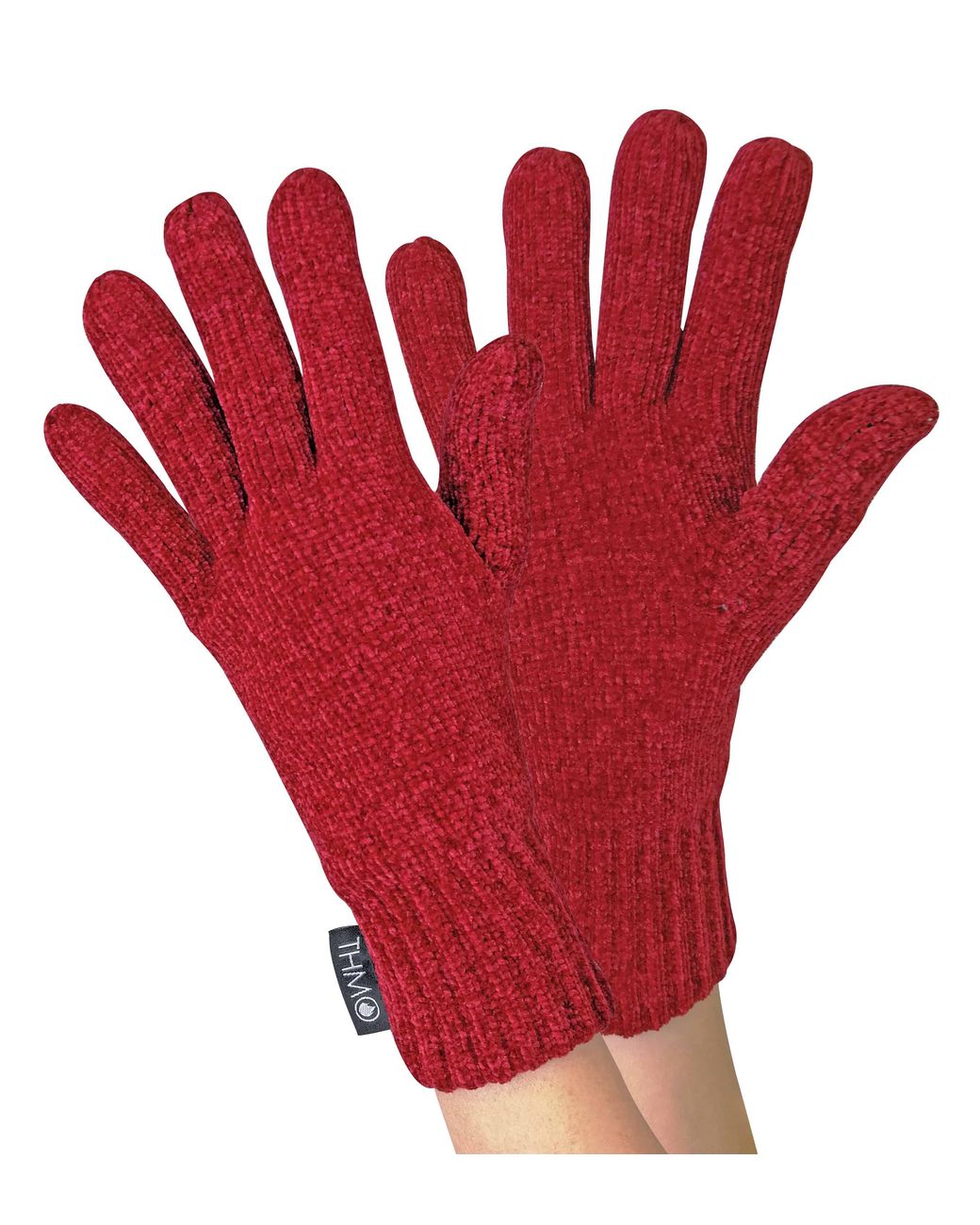 THMO Red Outdoor Thermal Winter Chenille 3M Thinsulate Gloves