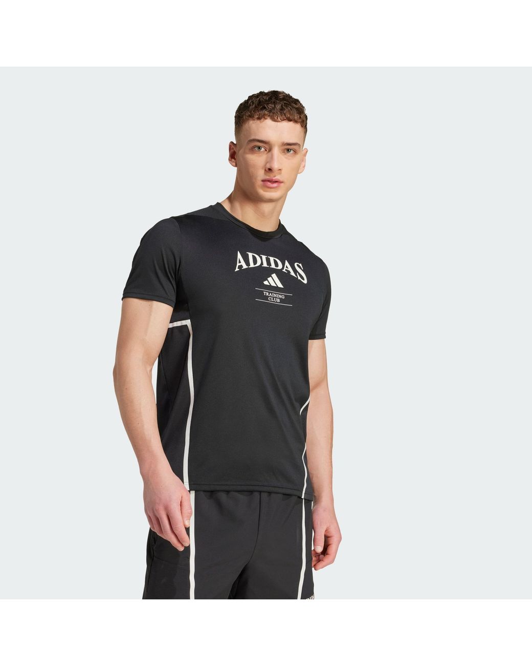 Adidas Originals Black Designed-For-Training Legacy Tee for men