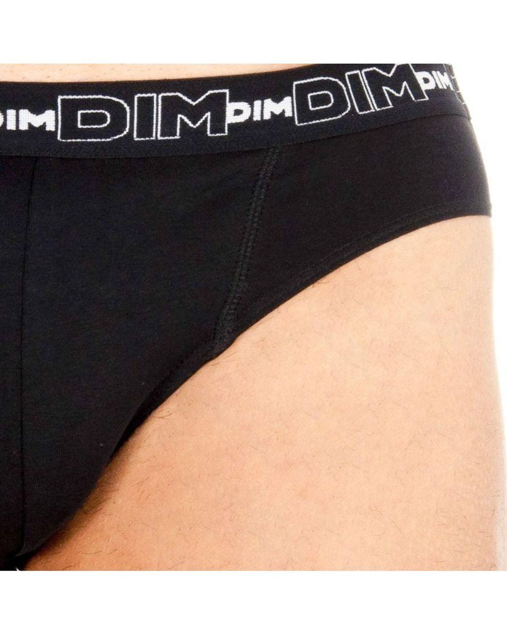 Dim Black Pack-2 Slips Cotton Streech Breathable Fabric D06595 for men