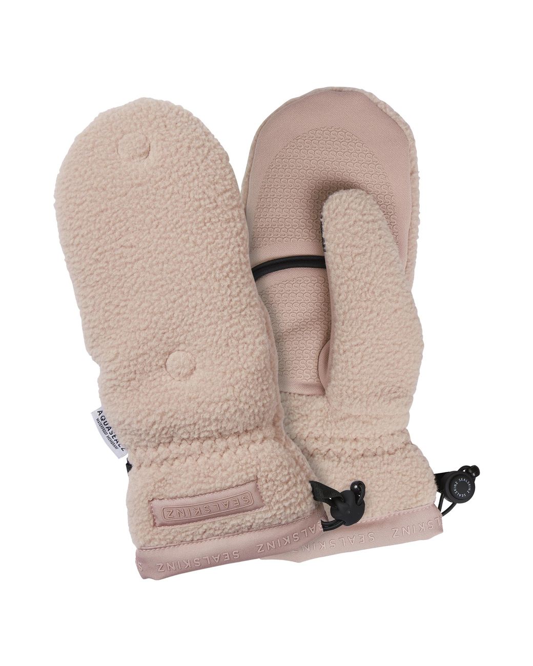 SealSkinz Pink Windproof Sherpa Fleece Convertible Mitten For And
