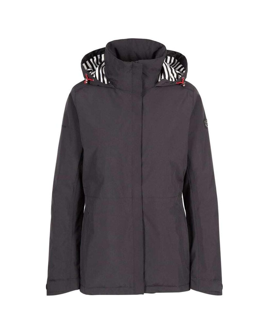 Trespass Black Ladies Frosty Padded Waterproof Jacket