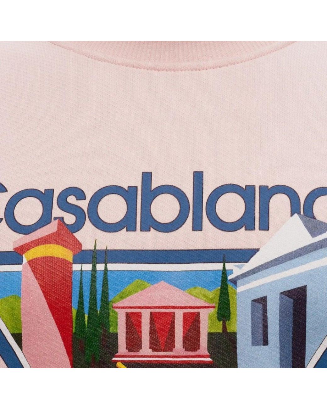 Casablanca Pink Printed Sweatshirt La Joueuse Cotton for men