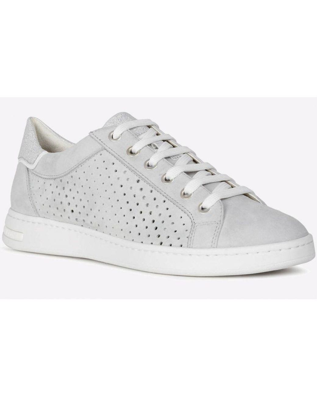 Geox White Jaysen Trainers