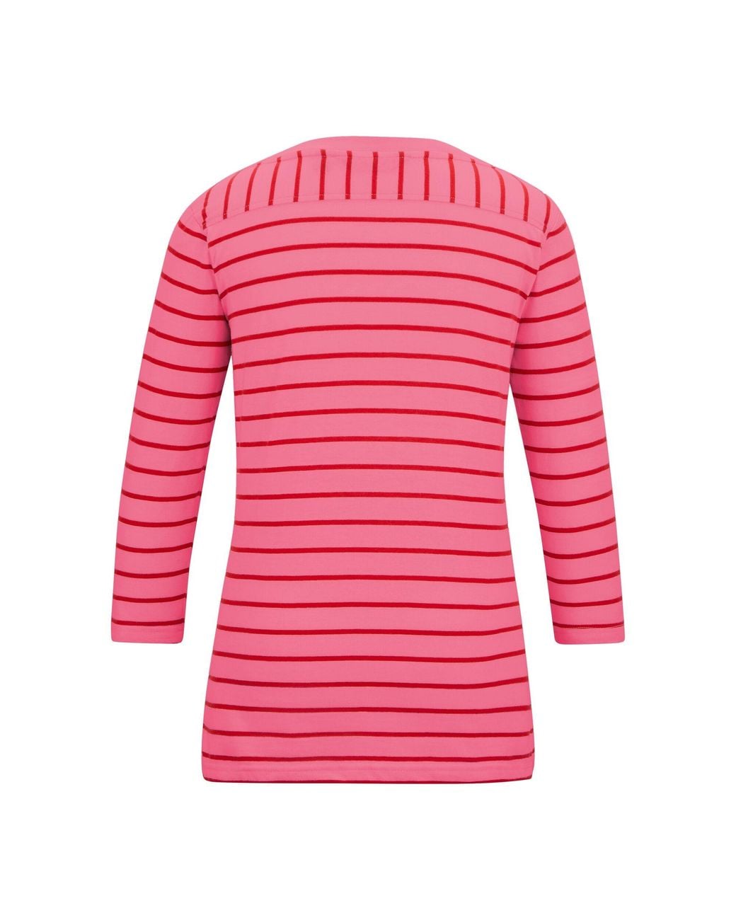 Regatta Pink Ladies Baylette Ii Striped T-Shirt Lemonade/High Risk)