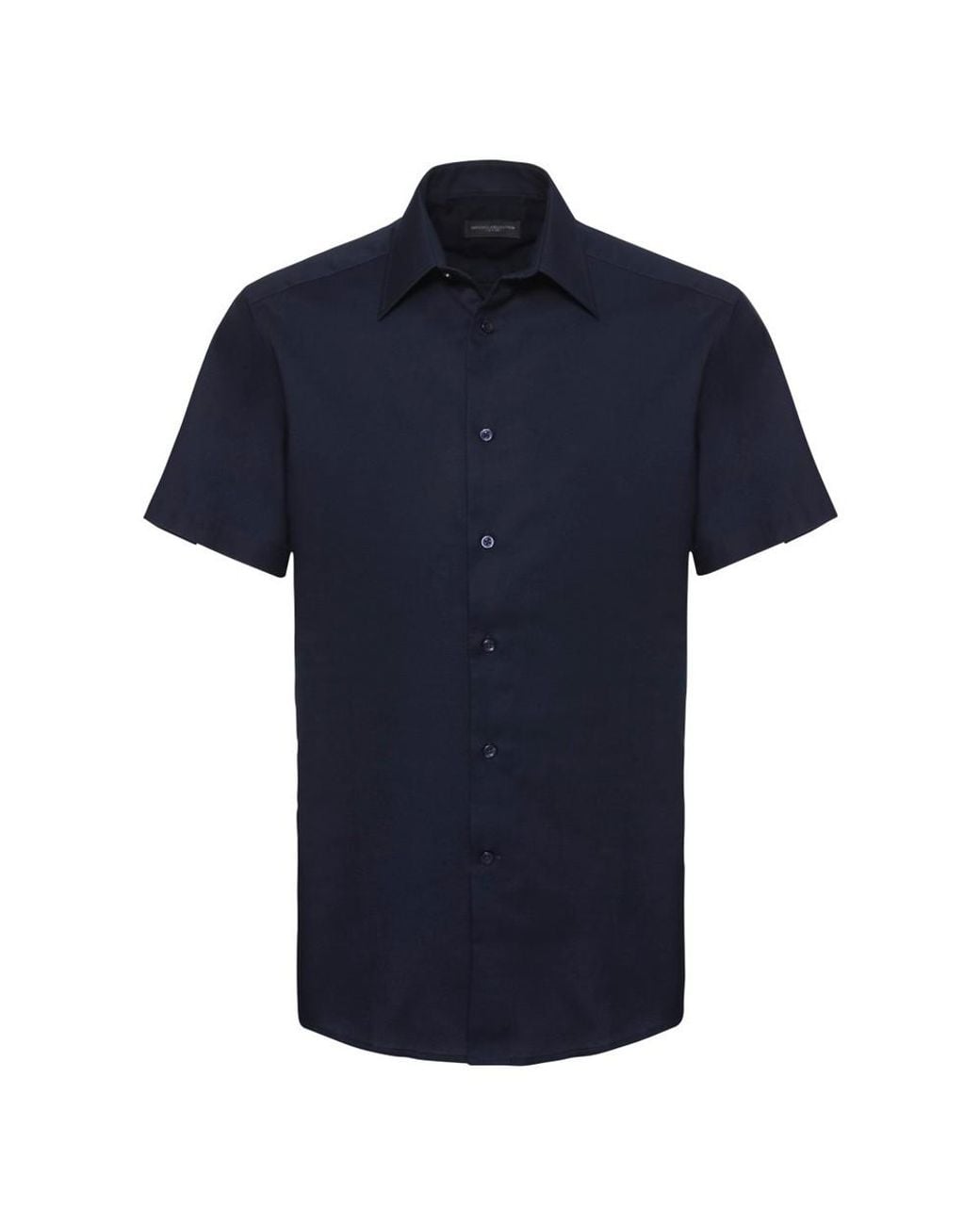 Russell Blue Collection Short Sleeve Easy Care Tailored Oxford Shirt (Bright) for men
