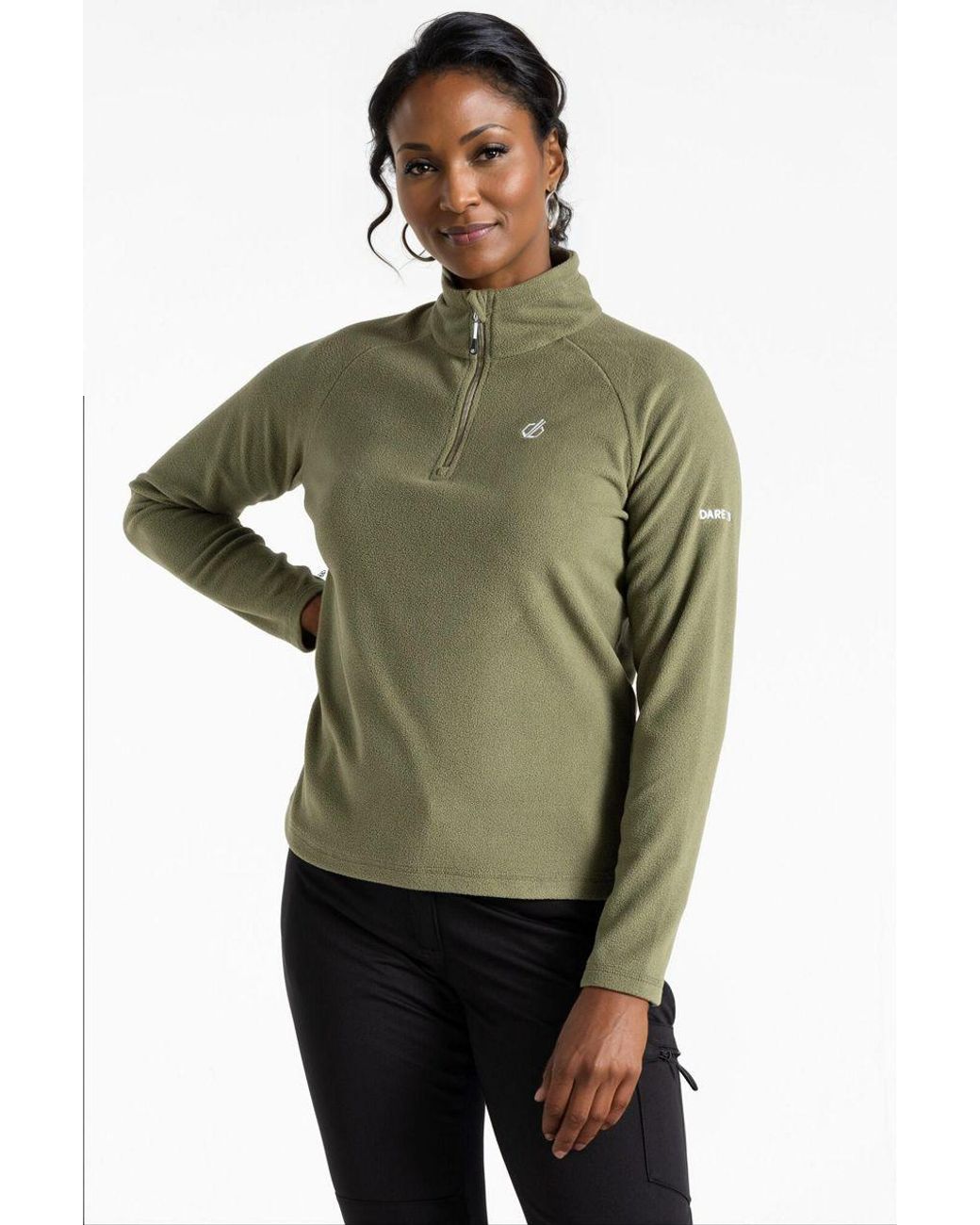 Dare 2b Green Zip Neck Fleece Top