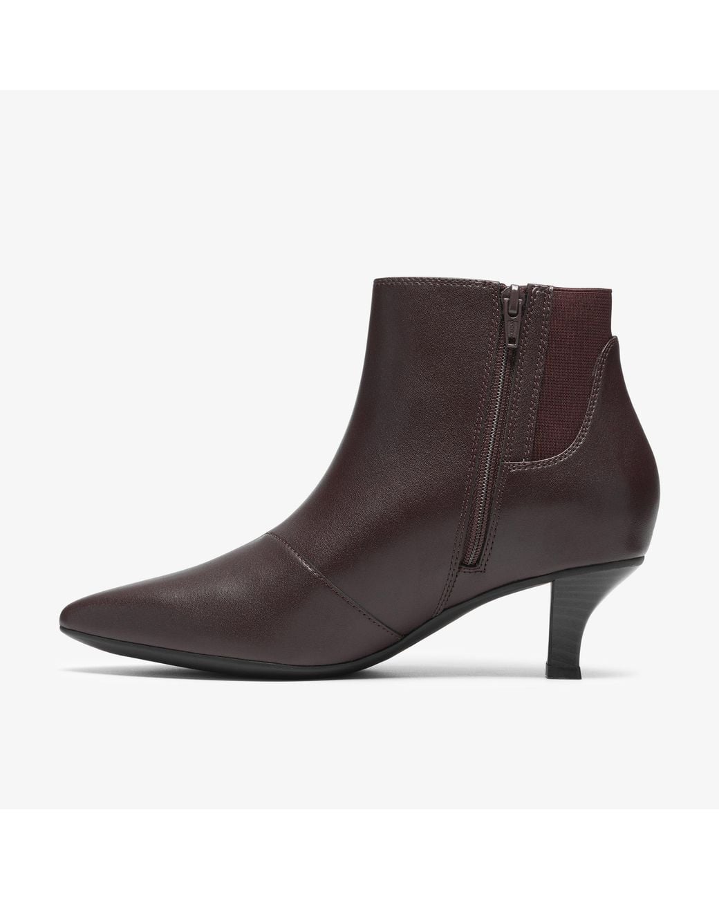 Clarks Brown Kepley Erin Merlot Leather Boots