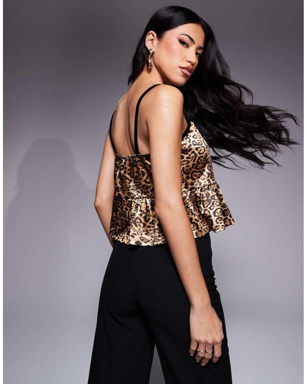 ASOS Multicolor Velvet Bow Detail Square Neck Cami