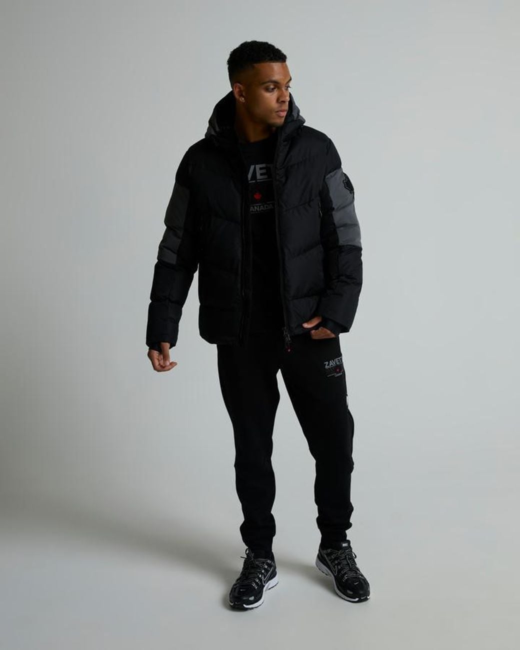 Zavetti Canada Black Vextaro Puffer Jacket for men