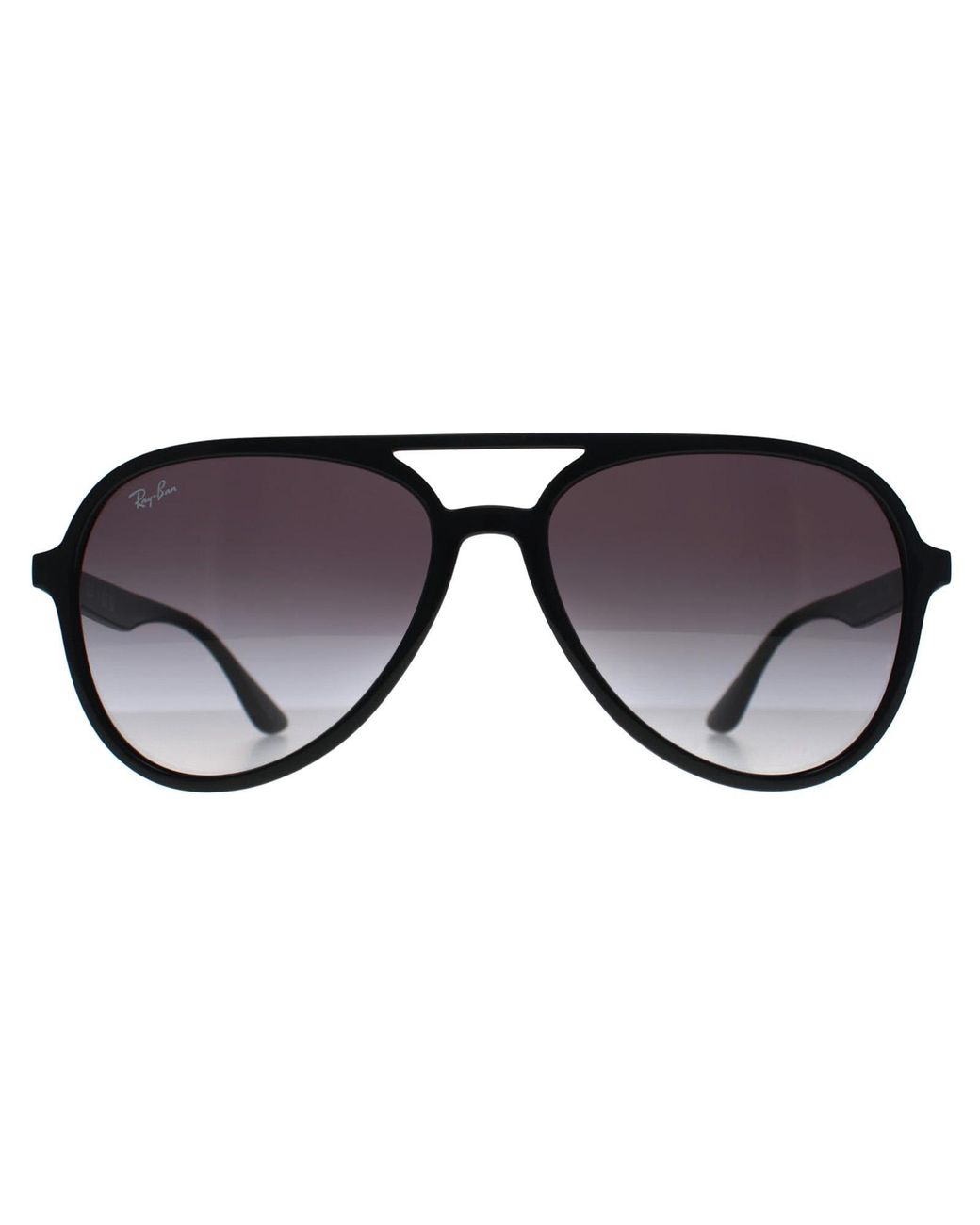 Ray-Ban Black Aviator Polished Gradient Rb4376