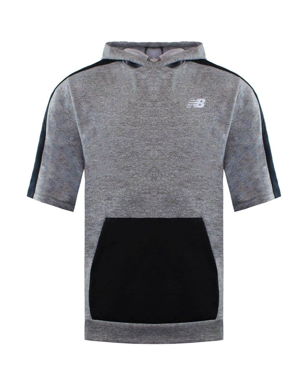New Balance Gray Tenacity Hooded Top for men