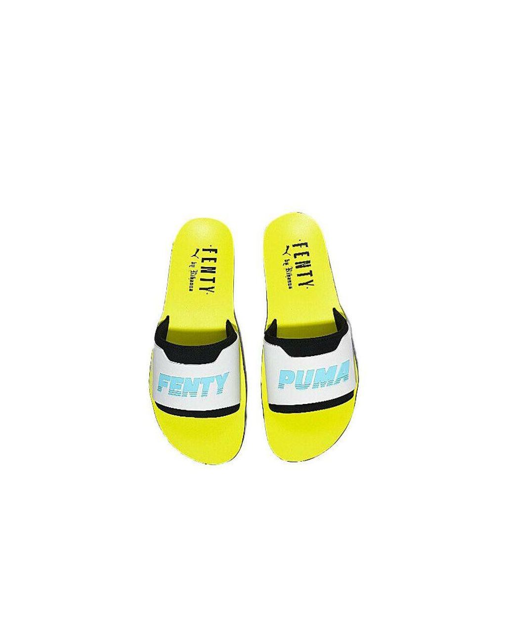 PUMA X Fenty Yellow Sliders Lyst UK