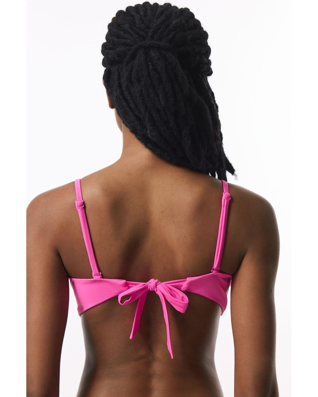 Penti Pink Solid Push-Up Underwire Bikini Top