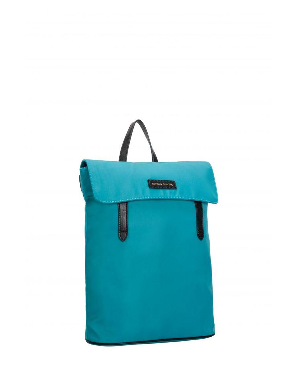 Smith & Canova Blue Nylon Flapover Backpack