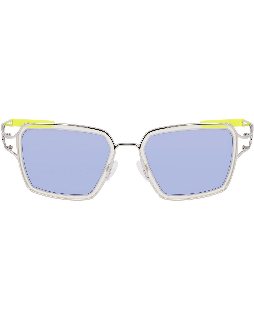 Nike Yellow Accessories Prism Square Sunglasses for men