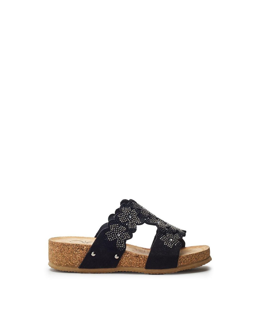b.soleful Black Skyie Heels Faux Leather
