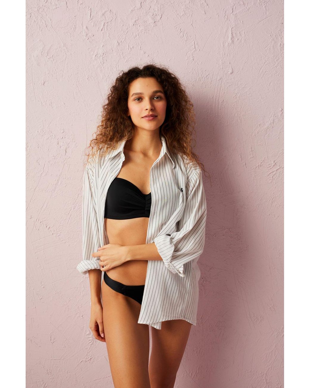 Penti Black Solid Mid-Waist Hipster Bikini Bottoms