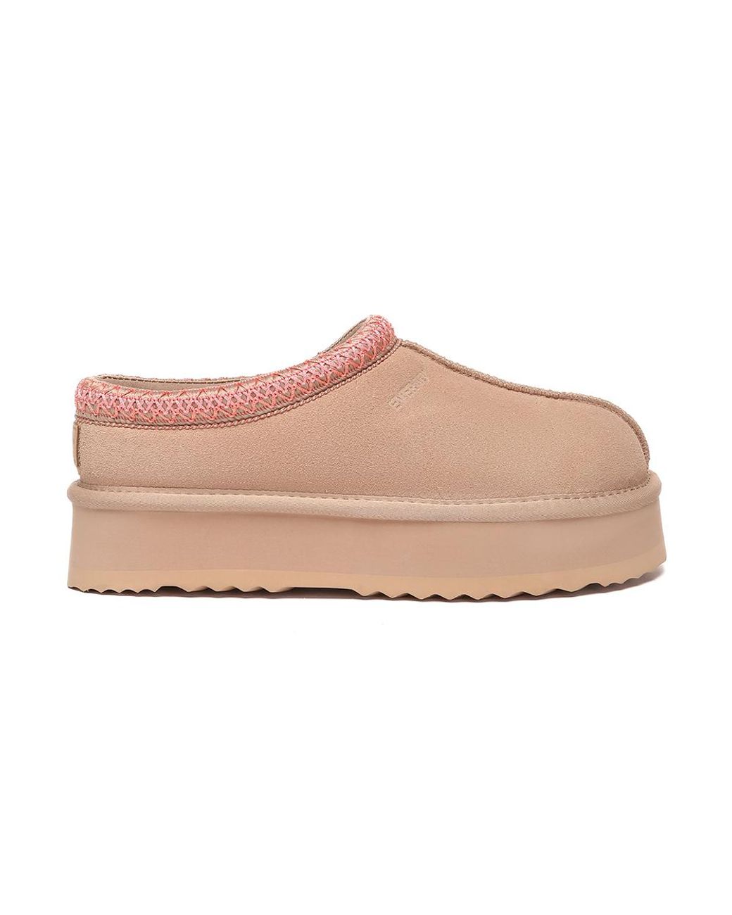 EverAu Australia Pink Ever Au Wonga Leather Platform Slippers