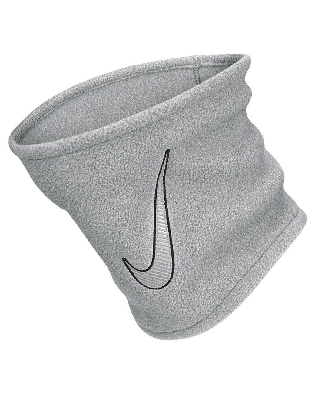 Nike Gray Fleece Ergonomic Neck Warmer
