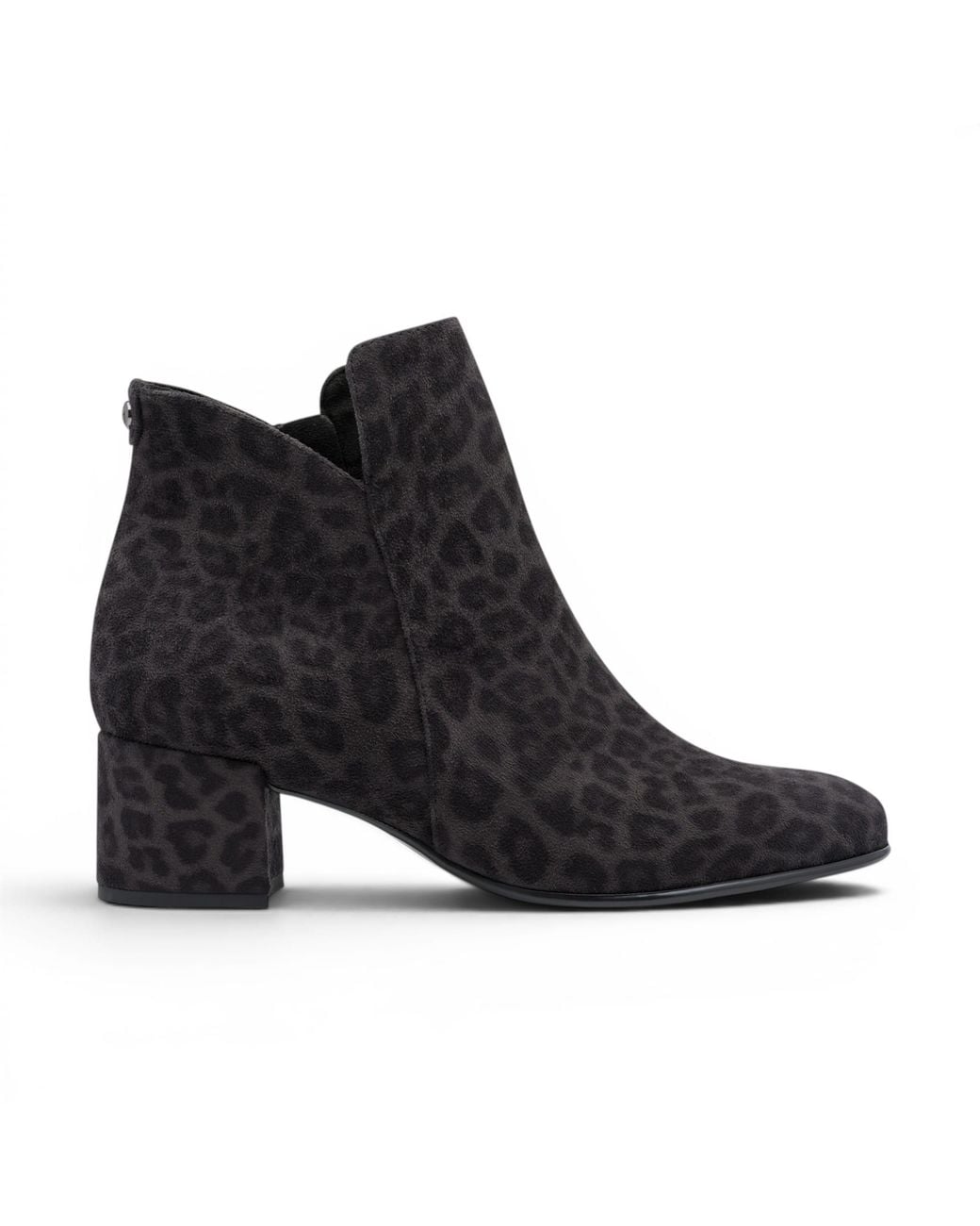 Tamaris Black Faux Heeled Ankle Boots