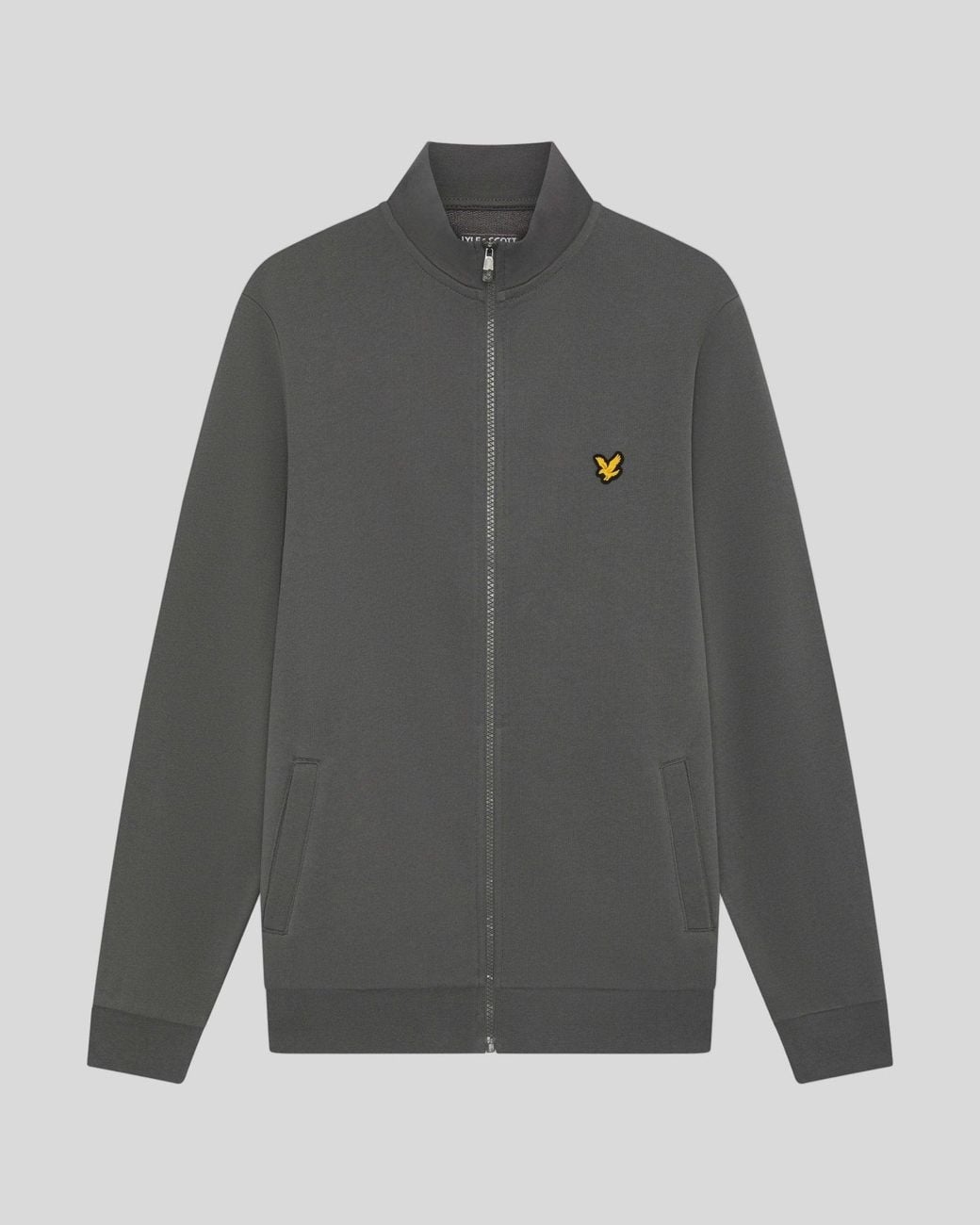 Lyle & Scott Gray Sports Loopback Track Top for men
