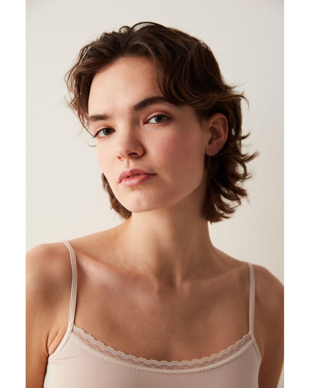 Penti Natural Lace-Trim Modal Camisole