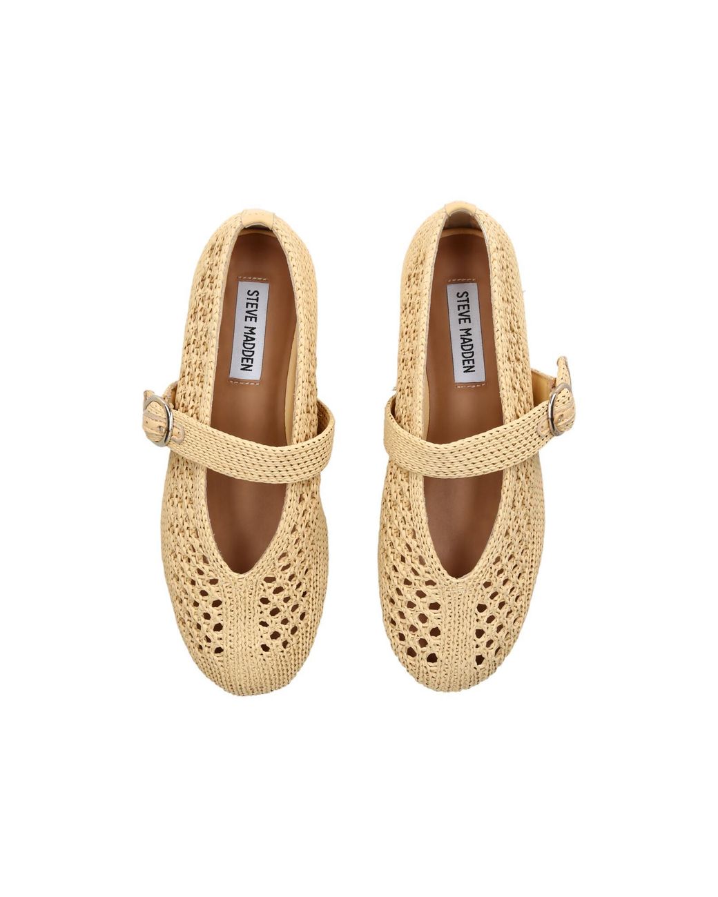 Steve Madden Natural Alara Ballet Flats Fabric