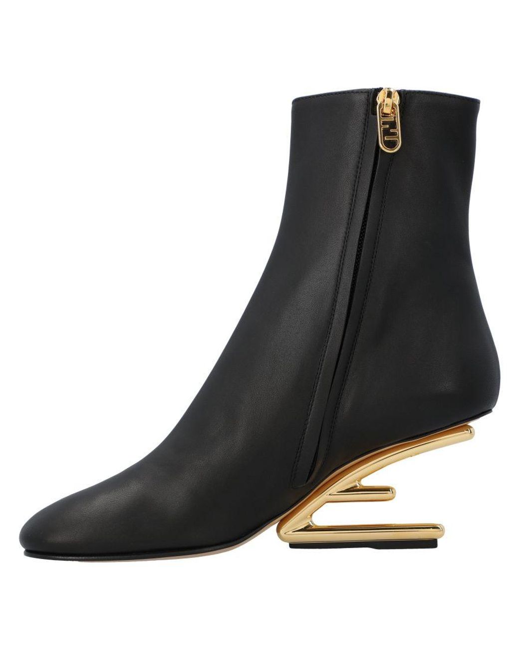 Fendi Black First Heeled Ankle Boots