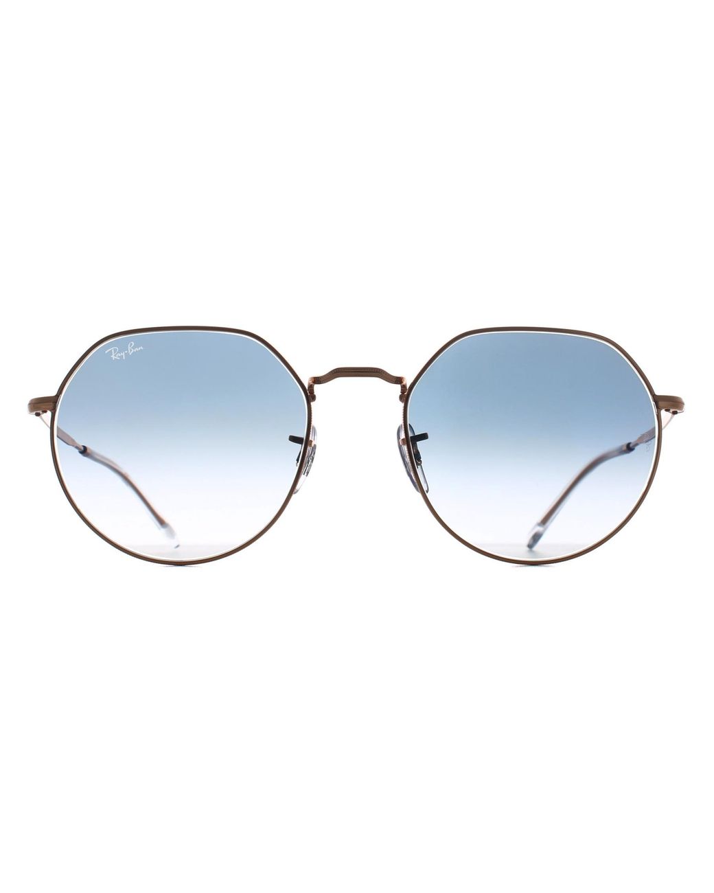 Ray-Ban Blue Round Rose Gradient Rb3565 Jack Metal