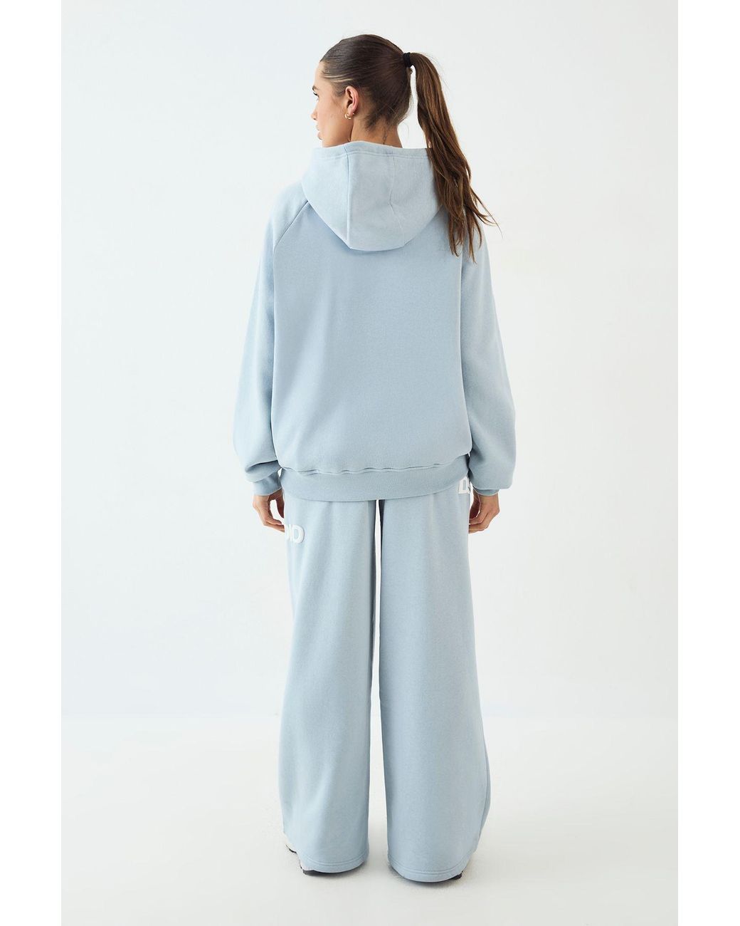 DSGN Studio Blue Health And Wellness Printed Hooded Tracksuit