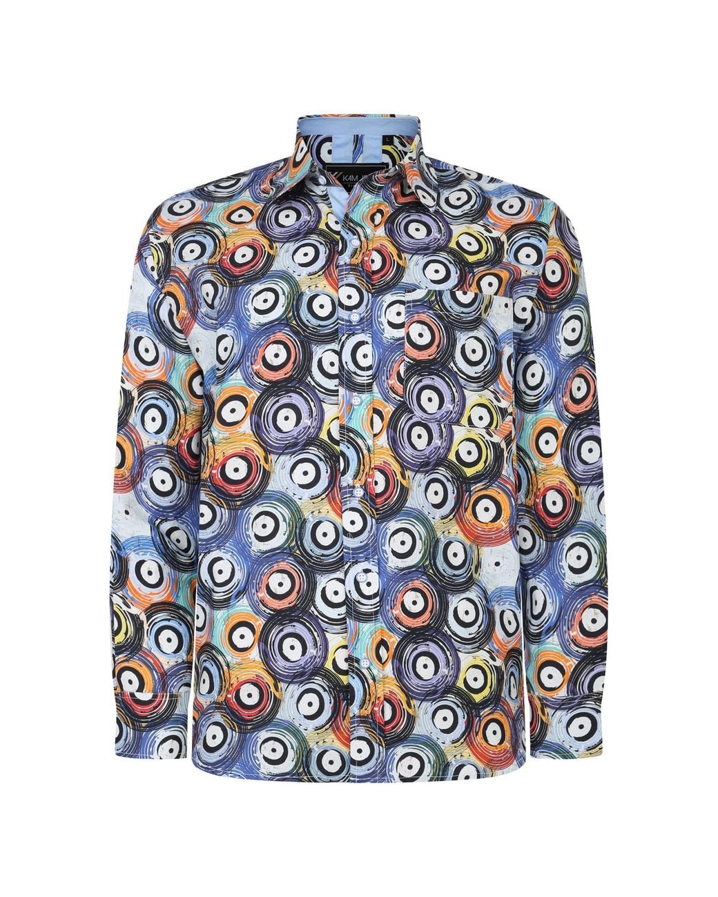 KAM Jeanswear Blue Kam Printed Big & Tall Cotton Check Shirt for men
