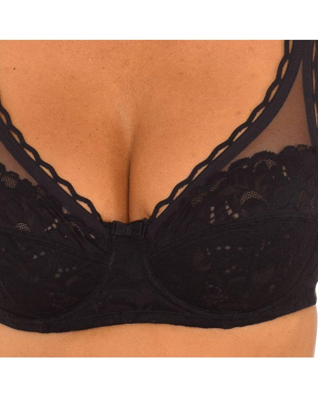 Playtex Black Underwired Bra With Cups P0Bvt