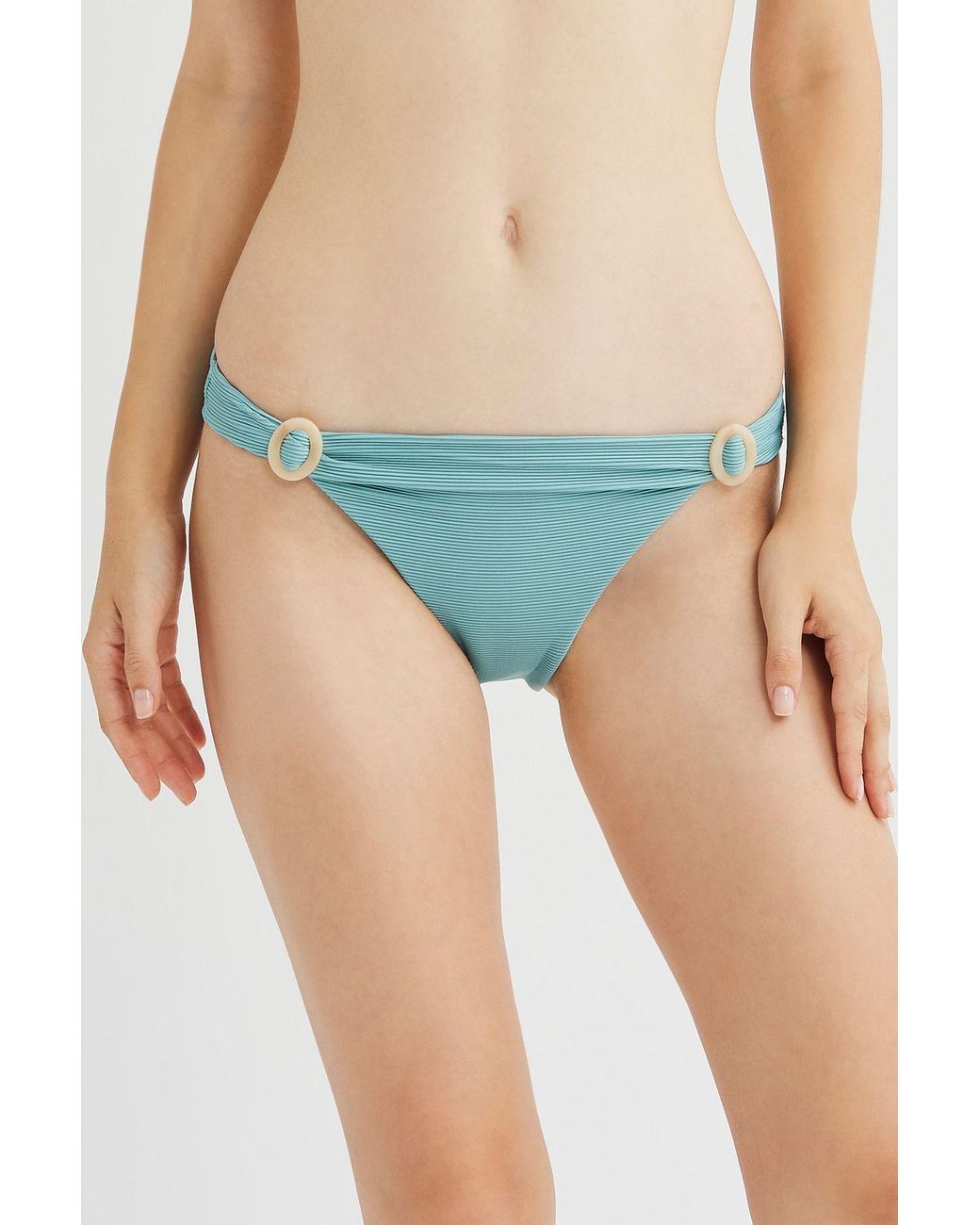 Penti Blue Low-Waist Jersey Bikini Bottoms