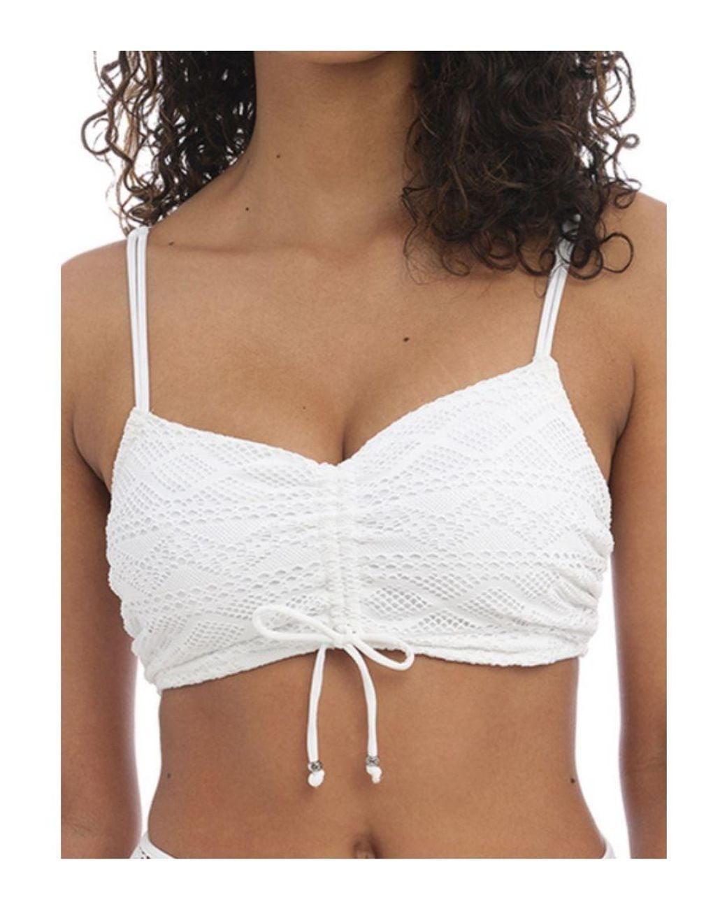 Freya White Sundance Bralette Bikini Top