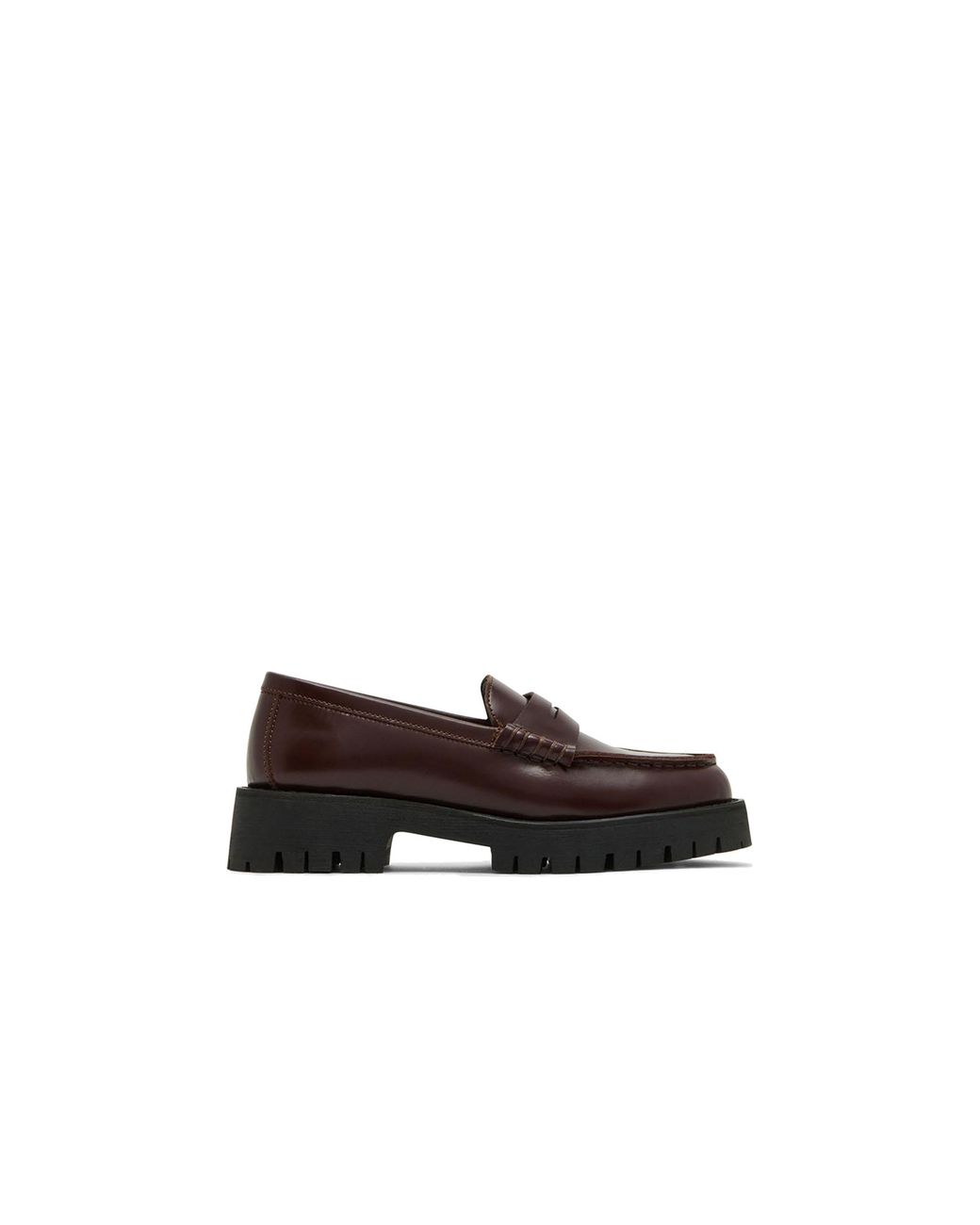 Steve Madden Brown Leather Langsten 622 Loafers