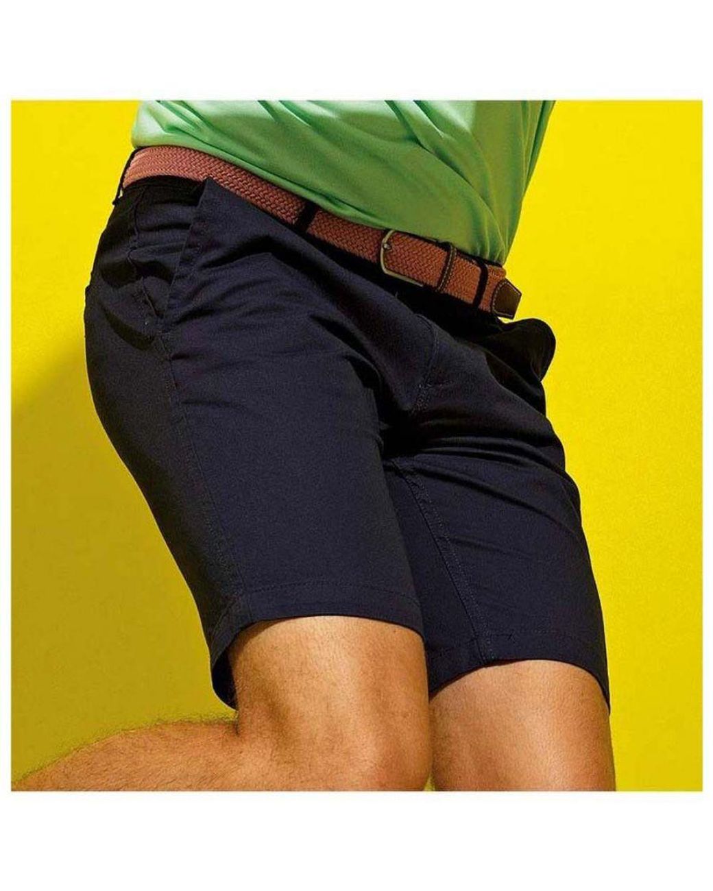 Asquith & Fox Blue Casual Chino Shorts for men