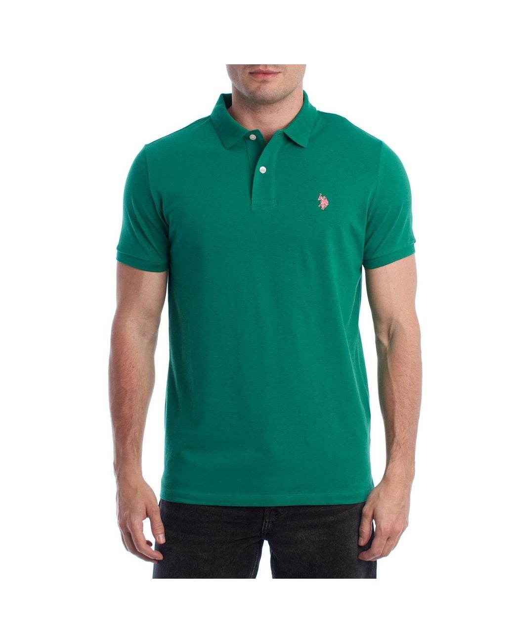 U.S. POLO ASSN. Green Short Sleeve Shirt Us41197052 for men