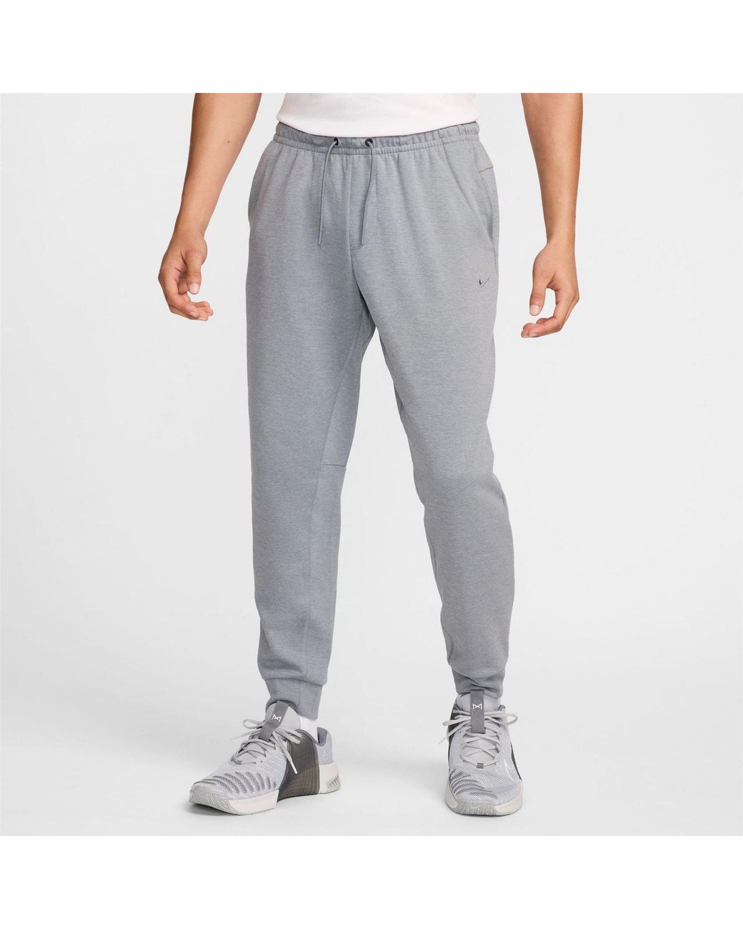 Nike Gray Primary Fleece Dri-Fit Uv Performance Jogger Pants for men