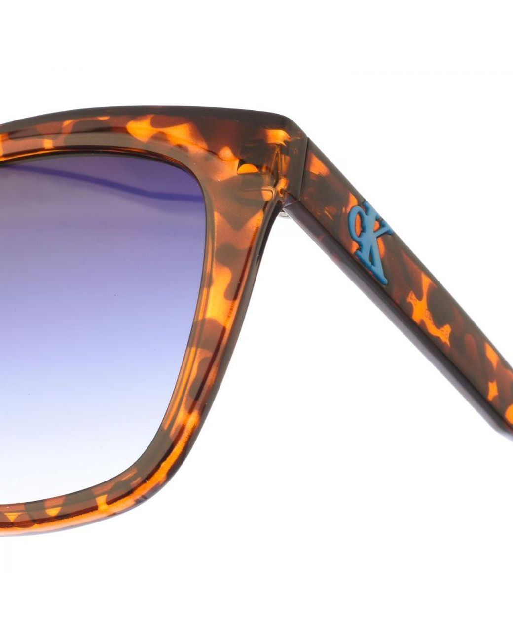 Calvin Klein Blue Butterfly-Shaped Acetate Sunglasses Ckj22608S