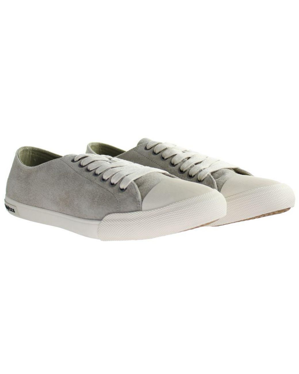 Seavees Gray Army Issue Low Gravel Suede Shoe Shoes Leather for men